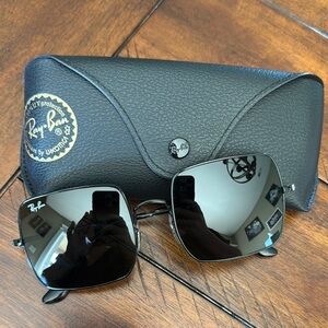 Ray-Ban 1971 Black Square Sunglasses with Case